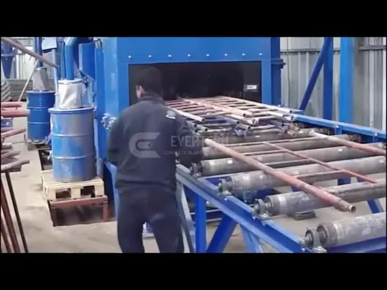 Strahlanlage zum Reinigen von Gerüstsystemen, Rahmen und anderen Kleinteilen