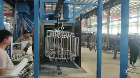 Industrielle Kettenstrahlanlage für große