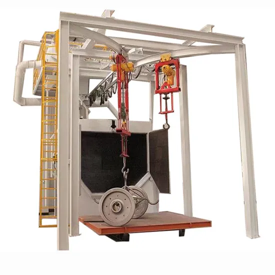 Strahlen Sie kleine Teile wie die automatische Strahlanlage der Q37-Serie mit Haken