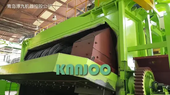 15min/Cycle Industrielle Strahlanlage mit niedrigem Kohlenstoffstahldraht-Spulen-Reinigungs