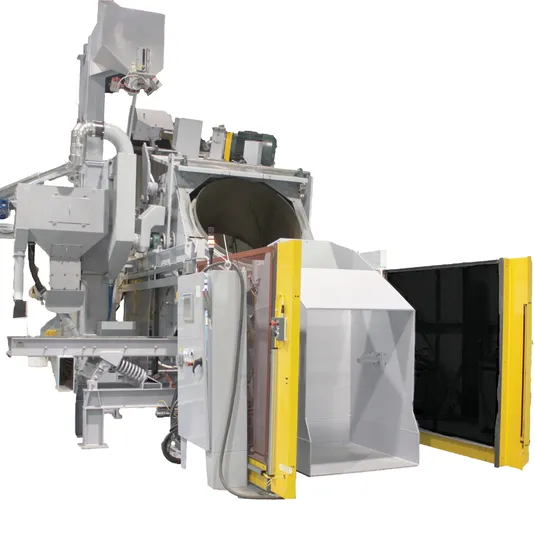 Kleine tragbare kontinuierliche Trommel-Rolltrommel Automatische Reinigung Metalloberfläche Strahlanlage