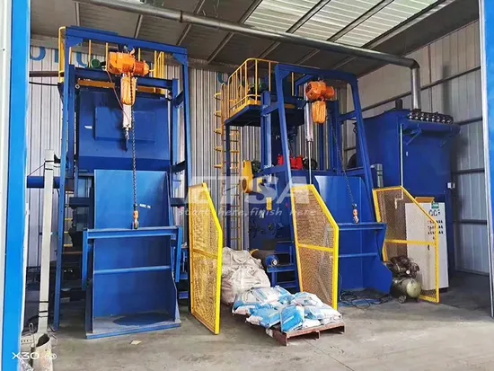 Kleine automatische Raupen-Strahlanlage für Getriebeventile