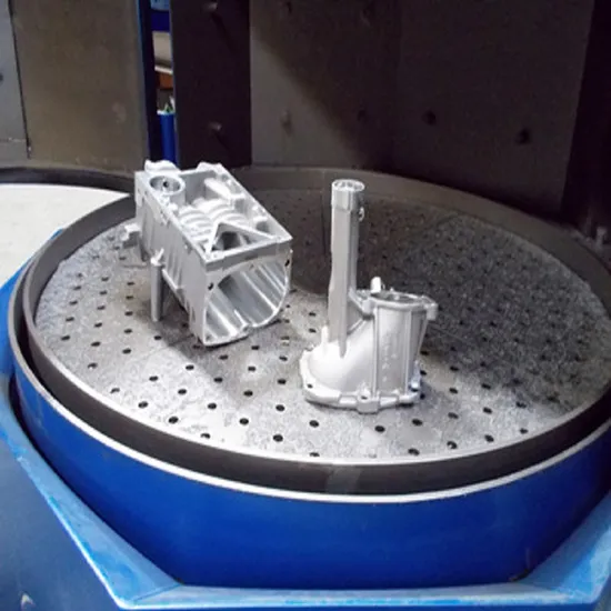 Kleine Drehtisch-Strahlanlage, Hersteller von Leichtmetallfelgen-Strahlanlagen in China
