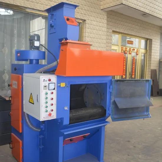 Großhandel Neues Produkt Schienenstrahlmaschine Kleine Hardware-Strahlanlage Rostentfernungs-Reinigungsmaschine Integrierte Schienenstrahlmaschine