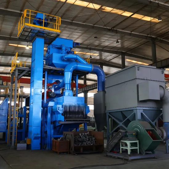 Kompakte Metallschienen-Strahlreinigungsmaschine für kleine